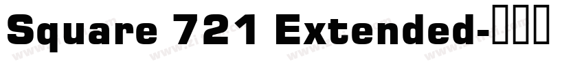 Square 721 Extended字体转换